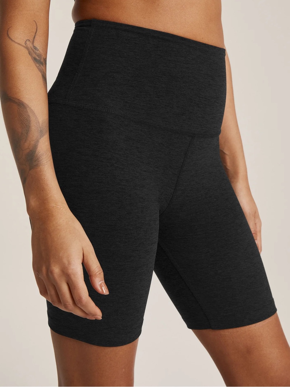 Beyond Yoga High-Waist Black Women’s Biker Shorts 7”